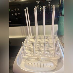 White Bottle Drying Rack